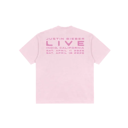 LIVE TEE - PINK back