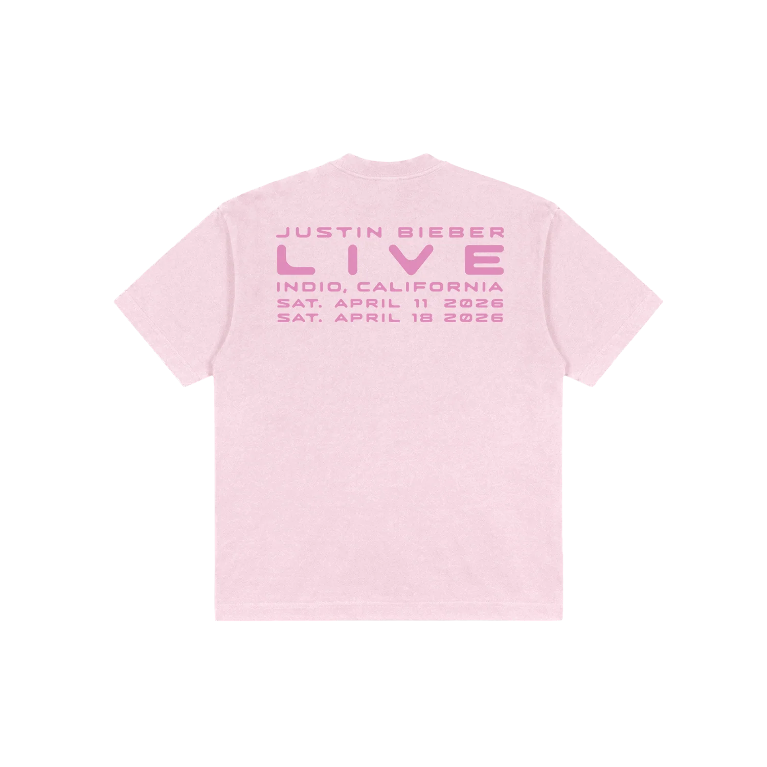 LIVE TEE - PINK back